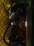 3d_(artwork) absurd_res alien alien:_isolation alien_(franchise) anthro apartment aureuswolf black_body blender_(artwork) claws clock clothing digital_media_(artwork) dorsal_tubes duo electronics exoskeleton faceless_character faceless_human faceless_male feet furniture glistening hand_holding hi_res high-angle_view hindpaw hug hugging_another hugging_from_behind human humanoid inside larger_male long_tail lying male male/male male_anthro male_human mammal on_sofa paws phone protective relaxing science_fiction size_difference smaller_male sofa spacecraft tail tail_spines teeth teratophilia toe_claws tube vehicle watch xenomorph xenophilia