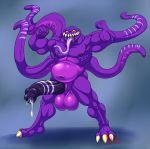  2018 3_toes 5_fingers abs anthro anthrofied balls big_balls big_penis blue_background cum cum_drip dripping final_fantasy fist flexing humanoid_penis hungothenomster long_tongue looking_at_viewer male monster musclegut muscular muscular_male nipples nude penis precum purple_penis purple_skin red_eyes sharp_teeth simple_background smile solo square_enix standing teeth tentacle_monster tentacles thick_penis toes tongue ultros unusual_penis vein video_games yellow_sclera 