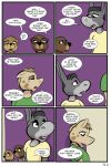  2018 anthro beaver breasts buckteeth clothed clothing comic dialogue donkey english_text equine eyewear female glasses horse jennifer_(study_partners) lisa_(study_partners) male mammal mustelid open_mouth otter rodent sarah_(study_partners) speech_bubble study_partners teeth text thunderouserections tongue woody_(study_partners) young 