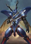  beetle bug dagger highres insect jamadhar no_humans original solo sword tesshii_(riza4828) weapon wings 