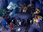  absurd_res anthro arachnid armor arthropod avian biko97 bird blaze_the_cat canine cave clothing echidna feline female fox gloves hedgehog hi_res jet_the_hawk knuckles_the_echidna male mammal miles_prower monotreme shadow_the_hedgehog silver_the_hedgehog sonic_(series) sonic_riders sonic_the_hedgehog spider video_games weapon 