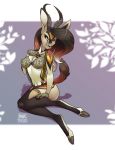  antelope clothing female gazelle inktiger lingerie mammal solo zahra_(airheart) 