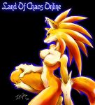  2010 anthro breasts canine female fox j_fujita land_of_chaos land_of_chaos_online mammal nipples nude solo spiky_hair 