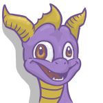  :d alpha_channel brown_eyes close-up cross-eyed derp_eyes derpy dragon fangs horn humor kemono-kun male open_mouth parody portrait purple_skin scalie simple_background smile solo spyro spyro_orange:_the_cortex_conspiracy spyro_the_dragon tongue transparent_background video_games western_dragon 