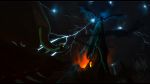  2017 detailed_background digital_media_(artwork) dragon duo feral lightning membranous_wings night outside scalie sinistereternity sky western_dragon wings 