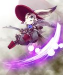  animal_ears atelier_(series) atelier_shallie bunny_ears furry green_eyes hat homura_(atelier) japanese_clothes male_focus rukani sandals solo sword teeth weapon 