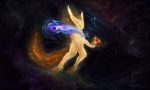 2018 anthro canine cosmic_being detailed_background digital_media_(artwork) fennec fox male mammal nude solo themefinland 