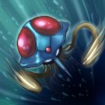  highres no_humans pokemon pokemon_(creature) solo swimming tentacles tentacruel tesshii_(riza4828) underwater 