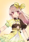  atelier_(series) atelier_lydie_&amp;_suelle blush bow bowtie breasts cleavage hairband highres long_hair mkr_ue pink_eyes pink_hair small_breasts solo suelle_marlen 
