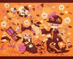  animal cat halloween inkling jajji-kun jellyfish jellyfish_(splatoon) kapa24 kojajji-kun quintet splatoon 