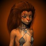  3d_(artwork) alien anthro caitian clothing digital_media_(artwork) duo feline female fur hair looking_at_viewer m&#039;ress mammal nipple_bulge redfern solo star_trek 