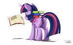  16:10 2016 animal_genitalia animal_pussy anus book butt cutie_mark dock equine equine_pussy feathered_wings feathers female feral friendship_is_magic hair horn levitation magic mammal multicolored_hair my_little_pony mysticalpha pussy reading simple_background solo standing teats twilight_sparkle_(mlp) white_background winged_unicorn wings 