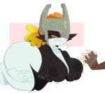  2018 angry blush breasts butt fangs female hi_res humanoid imp jinu midna nintendo not_furry red_eyes short_stack solo_focus the_legend_of_zelda twili twilight_princess video_games yellow_sclera 