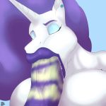  angrypotato96 anthro big_breasts big_penis breasts disembodied_penis drooling duo equine erection fellatio female friendship_is_magic horn huge_breasts humanoid_penis kiss_mark lipstick makeup male male/female mammal my_little_pony nipples oral penis rarity_(mlp) saliva sex thick_lips unicorn 