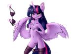  2018 5_fingers alpha_channel anthro anthrofied areola biting_lip blush bra breasts clothing equine erect_nipples eyebrows eyebrows_visible_through_hair eyelashes feathered_wings feathers female friendship_is_magic fur hair hi_res holding_breast horn inner_ear_fluff legwear levitation long_hair magic mammal mostly_nude multicolored_hair my_little_pony navel nipples panties panties_down portrait pose purple_eyes purple_feathers pussy signature simple_background smile solo spread_wings standing stockings teeth thigh_highs three-quarter_portrait transparent_background twilight_sparkle_(mlp) underwear undressing vincher winged_unicorn wings 