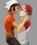  2boys male male_focus multiple_boys pokemon red_(pokemon) red_(pokemon)_(sm) yaoi 
