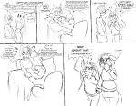  2016 anthro bat_pony blush comic dialogue equine fan_character female horn horse mammal monochrome my_little_pony nolegs_(oc) pony replica_(artist) reppy sketch unicorn 