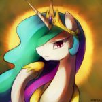  crown equine female feral friendship_is_magic hair horn mammal marenlicious multicolored_hair my_little_pony princess_celestia_(mlp) solo unicorn 