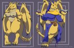  alcohol anthro bag belt beverage book claws clothing dragon female glass invalid_tag model_sheet nuidty reptile robe scalie wine wings 
