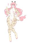  &lt;3 breasts cleft_of_venus female giraffe giraffid hair_bow hair_ribbon kitsunewaffles-chan mammal pussy ribbons solo 