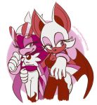  anthro avian bat bird clothing duo female female/female gloves hi_res legendarywindmaster mammal rouge_the_bat signature smile sonic_(series) sonic_riders tongue tongue_out video_games wave_the_swallow 