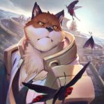  anthro bleach_(series) brown_fur canine cloth fox fur mammal null-ghost sajin_komamura shinigami_uniform 