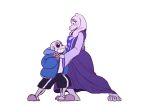  2015 animated_skeleton anthro bone boss_monster caprine cute dancing death-limes duo female fur goat male mammal sans_(undertale) skeleton toriel undead undertale video_games white_fur 