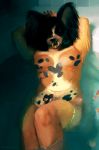  2018 ambiguous_gender anthro bath canine digital_media_(artwork) doggadee fur mammal nipples nude piercing solo 
