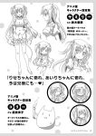  alice_or_alice_siscon_nii-san_to_futago_no_imouto character_design chibi cleavage expression heels horns maid monochrome tail thighhighs waitress yamiri_(alice_or_alice) 