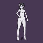  2018 animated anthro blush breasts caprine culixcupric culixcupric_(sheep) digital_drawing_(artwork) digital_media_(artwork) female mammal nude petrification sculpture sheep simple_background smile solo statue transformation 