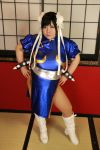  1girl asian black_hair breasts capcom chun-li chun-li_(cosplay) cosplay fat large_breasts looking_at_viewer luu_(cosplayer) photo street_fighter 