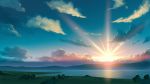  cloud cloudy_sky commentary_request fateline_alpha highres horizon mountainous_horizon no_humans original outdoors scenery sky sunrise sunset 