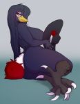  anthro areola avian big_breasts big_butt breasts butt buxbi female hat honchkrow looking_at_viewer nintendo pok&eacute;mon pok&eacute;mon_(species) slightly_chubby smile solo thick_thighs video_games voluptuous 