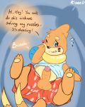  balls blush buizel clothing english_text erection flustered male monster_mind nintendo pok&eacute;mon pok&eacute;mon_(species) risenpaw shirt swimming_suit text video_games 