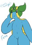  2018 anthro beady_eyes cosmicscourge cute east_gastrodon english_text fan_character featureless_crotch gastrodon gastropod male navel nintendo nude pok&eacute;mon pok&eacute;mon_(species) slug text thick_thighs video_games 