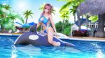  1girl 3d breasts dead_or_alive dead_or_alive_5 honoka_(doa) large_breasts pink_hair solo swimsuit 