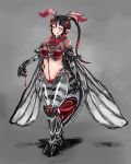  1girl antenna insect_girl looking_at_viewer monster_girl monster_girl_encyclopedia mosquito standing vamp_mosquito_(monster_girl_encyclopedia) wings 