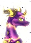  2016 digital_media_(artwork) dragon feral horn icelectricspyro male purple_scales scales simple_background solo spines spyro spyro_the_dragon video_games white_background yellow_eyes 