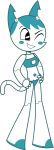  absurd_res bra cat_keyhole_bra cat_lingerie cleavage_cutout clothing feline female hi_res humanoid jenny_wakeman lingerie machine mammal my_life_as_a_teenage_robot nickelodeon one_eye_closed robot solo underwear up1ter wink 