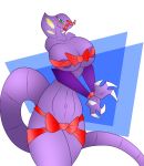  2014 anthro arbok bdsm breasts female green_eyes looking_at_viewer nintendo pok&eacute;mon pok&eacute;mon_(species) r-mk reptile ribbons scalie small_head snake video_games violet_(r-mk) 