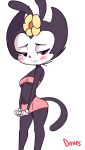  animaniacs animated blush breasts camel_toe clothed clothing diives dot_warner female flower inkblot plant presenting skimpy small_breasts solo underwear upskirt warner_brothers young 