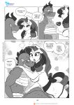  2017 anthro anthrofied bedroom_eyes blush breasts cleavage clothed clothing comic curly_hair dragon duo english_text equine eyeshadow female friendship_is_magic hair half-closed_eyes hand_on_chest hat horn makeup male mammal muscular muscular_male my_little_pony nurse nurse_hat nurse_uniform open_mouth pia-sama rarity_(mlp) seductive sharp_teeth side_boob slit_pupils spike_(mlp) sweat sweatdrop teeth text unicorn uniform 