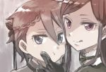  :q :t ange_(princess_principal) braid cheek_poking cheek_squash commentary_request dorothy_(princess_principal) hair_between_eyes hair_ribbon multiple_girls niina_ryou poking princess_principal ribbon tongue tongue_out 