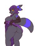  armwear big_breasts big_butt breasts butt clothing clothing_lift curls eeveelution elbow_gloves female gloves hair nintendo noir pok&eacute;mon pok&eacute;mon_(species) purple_hair robotjoe side_boob skirt skirt_lift smile thick_thighs umbreon video_games voluptuous wide_hips yellow_iris 