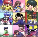  blue_eyes braid brother_and_sister genderswap genderswap_(mtf) gosunkugi_hikaru hibiki_ryouga kunou_kodachi kunou_tatewaki kuonji_ukyou mousse multiple_boys multiple_girls ranma-chan ranma_1/2 red_hair saotome_ranma shampoo_(ranma_1/2) siblings single_braid tendou_akane tendou_souun wantan-orz 