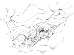  animal_ears camel_(dansen) monochrome one_eye_closed original parted_lips sachiho tail vore wet wolf_ears wolf_tail 