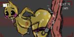  all_fours big_breasts big_butt blush breasts butt clothing cum cum_in_mouth cum_inside cum_on_breasts cum_on_butt doggystyle feathers female five_nights_at_freddy&#039;s five_nights_at_freddy&#039;s_2 foxy_(fnaf) from_behind_position male male/female panties panties_down sex toy_chica_(fnaf) underwear video_games yellow_feathers 