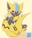  :d ambiguous_gender anthro barefoot blue_eyes claws cute fangs fur nintendo nude open_mouth pawpads paws pok&eacute;mon pok&eacute;mon_(species) sharp_claws sharp_teeth smile solo sunnynoga teeth toe_claws tongue video_games zeraora 