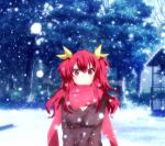  rakudai_kishi_no_cavalry red_haired_girl snow stella_vermillion tagme 