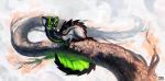  2017 ambiguous_gender digital_media_(artwork) dragon feral green_eyes horn jackiehinny scales solo 